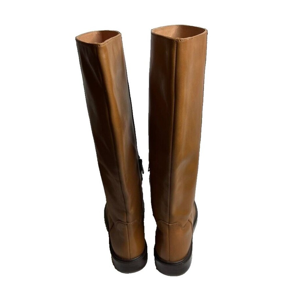 Madewell $298 The Drumgold Boot Extended Calf in Sepia Leather Size 9 NN039 - Picture 6 of 16